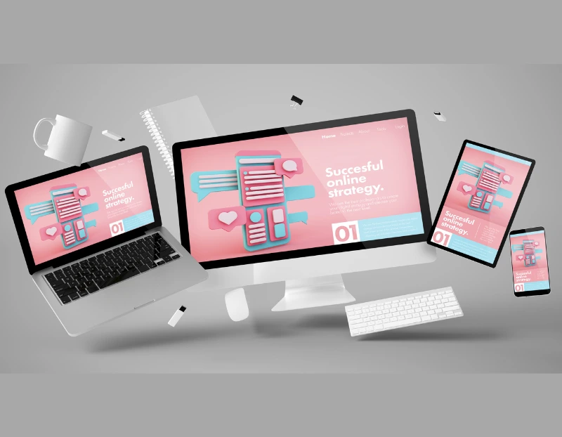 desktop computer, laptop, mobile and tablet